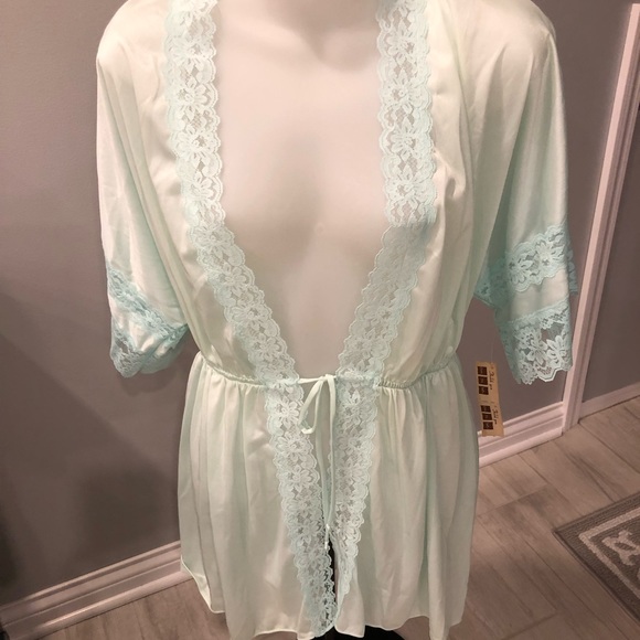 Vintage Carson Pirie Scott & Co 2 piece woman's negligee with original tag M - Picture 1 of 15